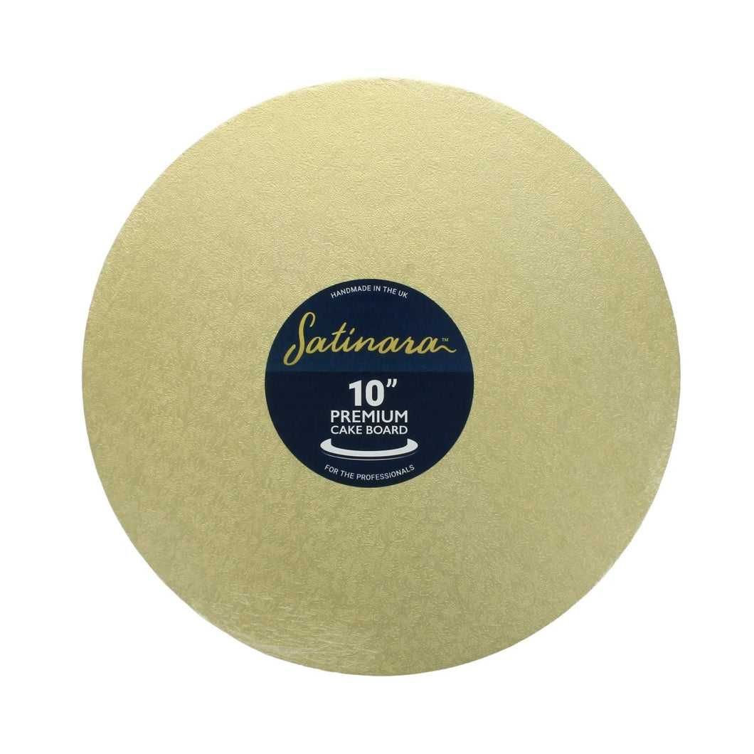 Pale Gold Round Cake Drum