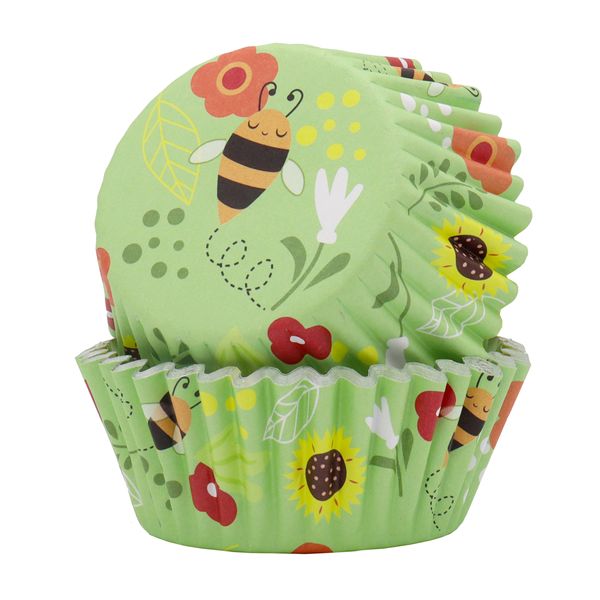 Bees Foil Lined Cupcake Cases