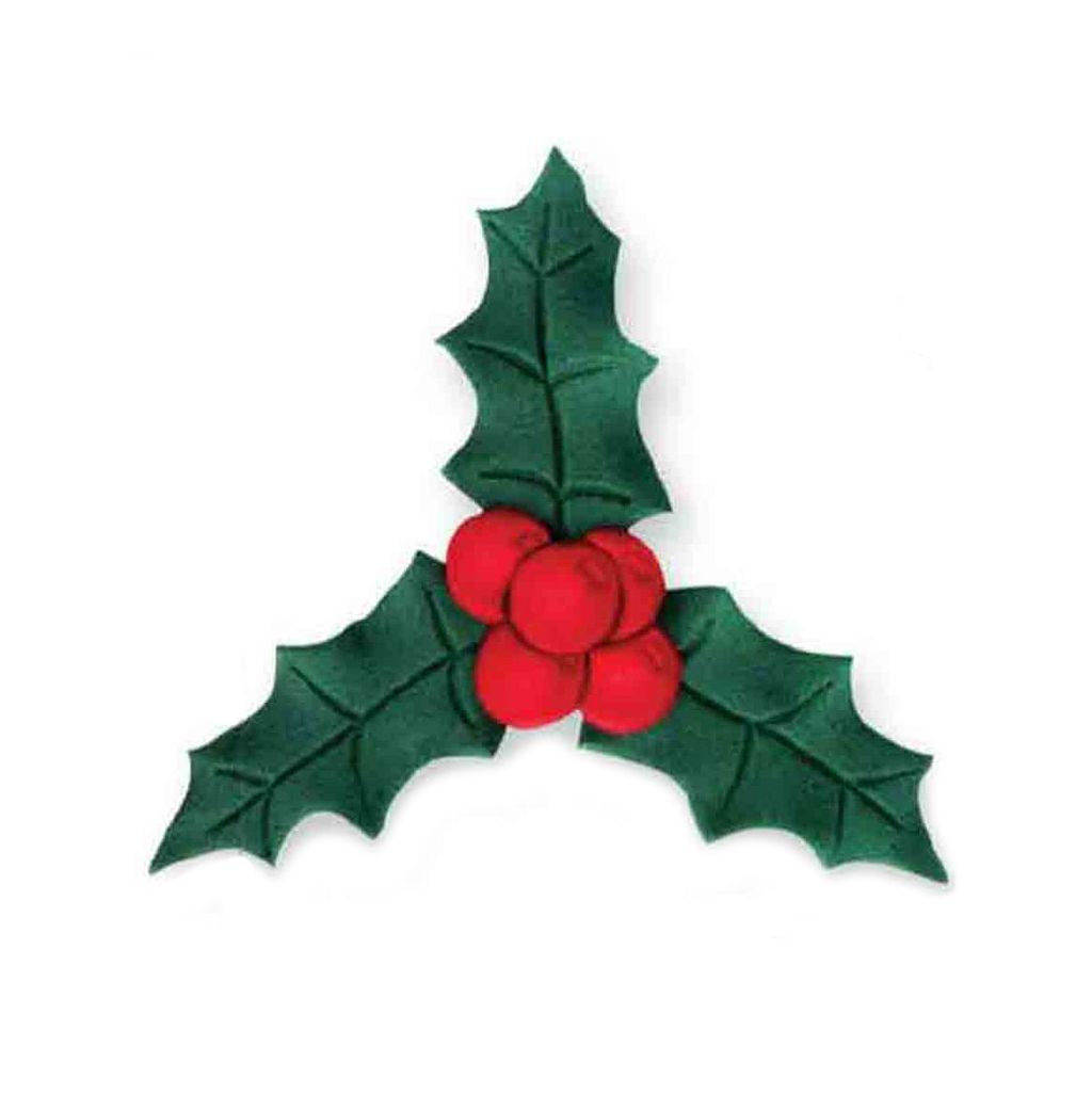 Christmas Cutters - Holly & Berries Set of 2
