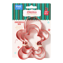 Load image into Gallery viewer, Christmas Cookie Cutter Set of 3 - Gingerbread Man
