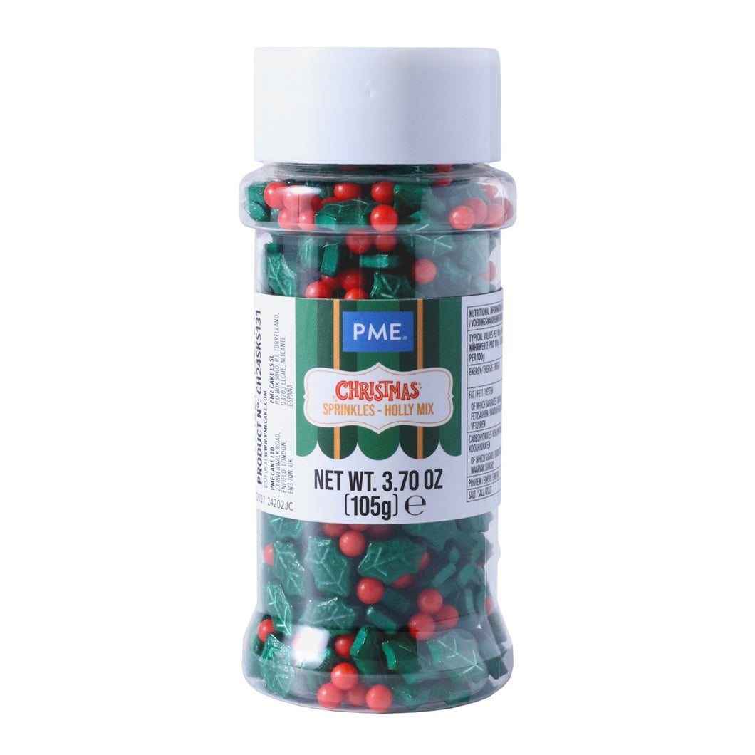 Christmas Sprinkles - Holly Mix (105g)