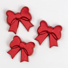 Load image into Gallery viewer, Red Bows Edible Cupcake Decorations Pk/15 (10.89g)
