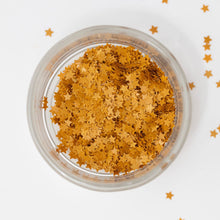 Load image into Gallery viewer, Edible Glitter Shapes - Gold Stars

