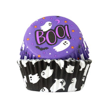 Load image into Gallery viewer, Halloween Foil-lined Cupcake Cases - Spooky Ghosts (Pack of 60)
