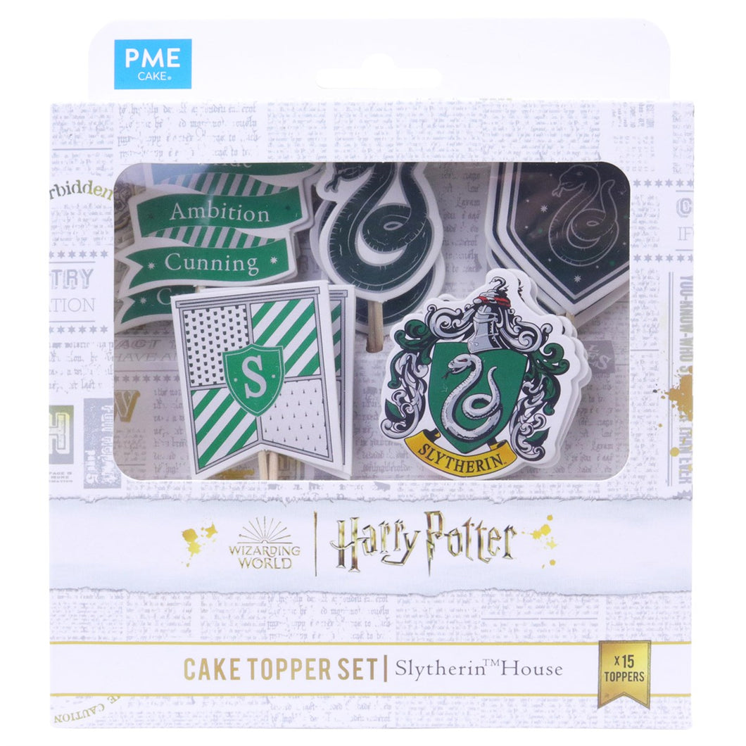 PME Harry Potter Cake Toppers, Pack of 25, Slytherin