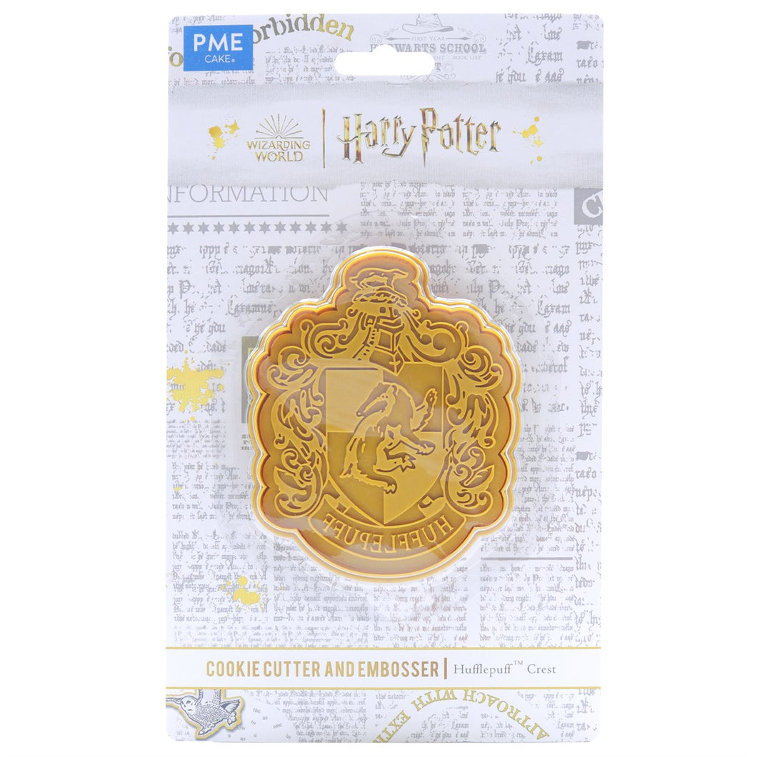 PME Harry Potter Cookie Cutter & Embosser, Hufflepuff Crest