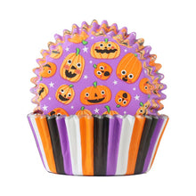 Load image into Gallery viewer, Halloween Foil-lined Cupcake Cases - Pumpkin Party (Pack of 60)
