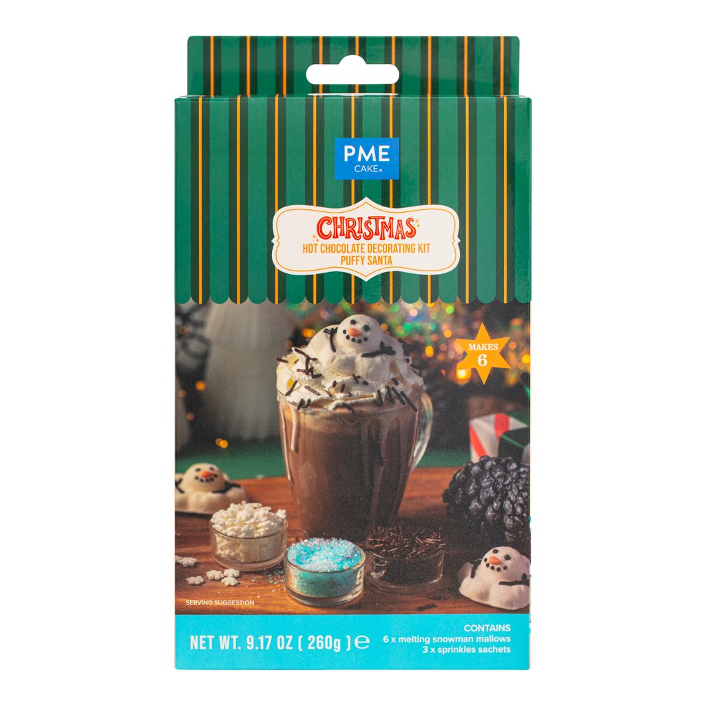 Hot Chocolate Decorating Kit -  Melting Snowman (260g / 9.17oz)