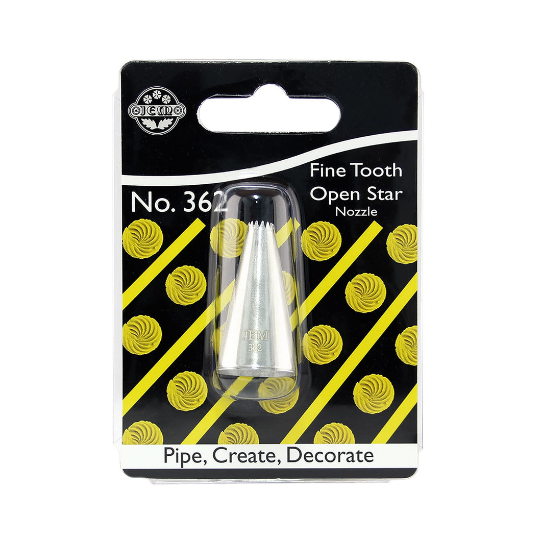 No. 362 Fine Tooth Open Star Nozzle
