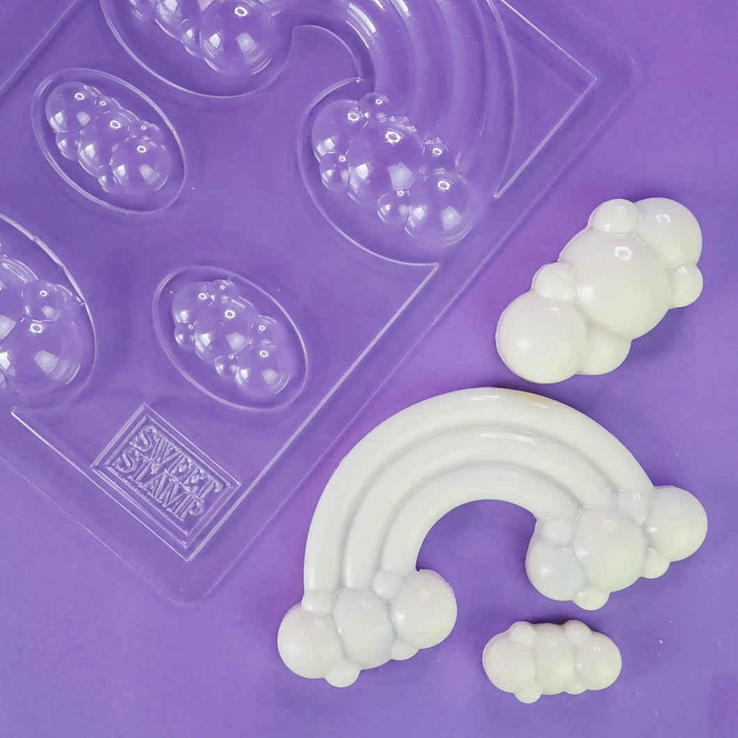 Rainbow & Clouds Chocolate Mould