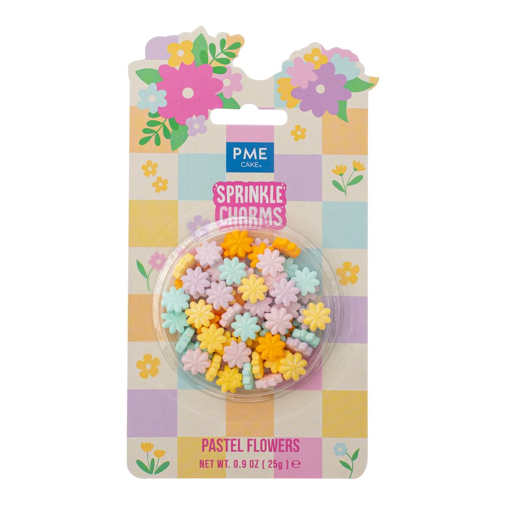 Pastel Flowers Sprinkle Charms