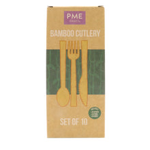 Load image into Gallery viewer, Bamboo Cutlery Set of 10
