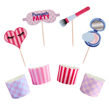 Load image into Gallery viewer, Make Up Food Picks &amp; Food Cup Set - Pack of 12
