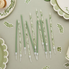 Load image into Gallery viewer, Botanical Tall Skinny Candles - Pack of 12
