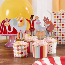 Load image into Gallery viewer, Circus Food Picks &amp; Food Cup Set - Pack of 12

