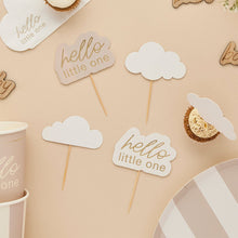 Load image into Gallery viewer, Cloud &amp; Hello Little One Food Picks - Pack of 12
