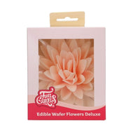 Orange Ombre Large Peony Deluxe Wafer Flower