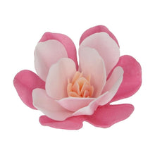 Load image into Gallery viewer, Pink Large Magnolia Deluxe Wafer Flowers Pack Of 6
