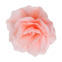 Load image into Gallery viewer, Pink Large Rose Pastella Deluxe Wafer Flower
