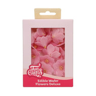 Pink Small Hydrangea Deluxe Wafer Flowers Pack Of 18