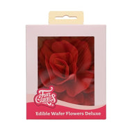 Red Large Rose Pastella Deluxe Wafer Flower