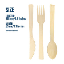 Load image into Gallery viewer, Bamboo Cutlery Set of 10
