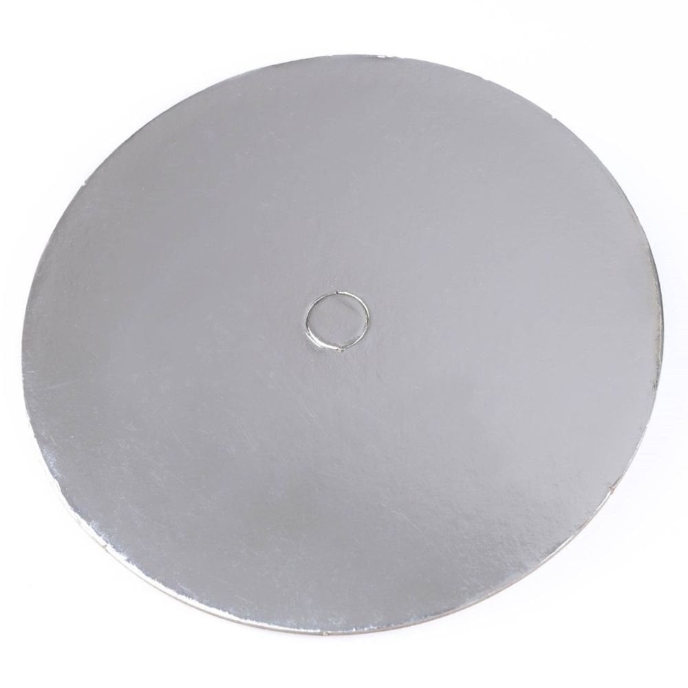 Loyal Silver Round Perforated Cake Board - Single