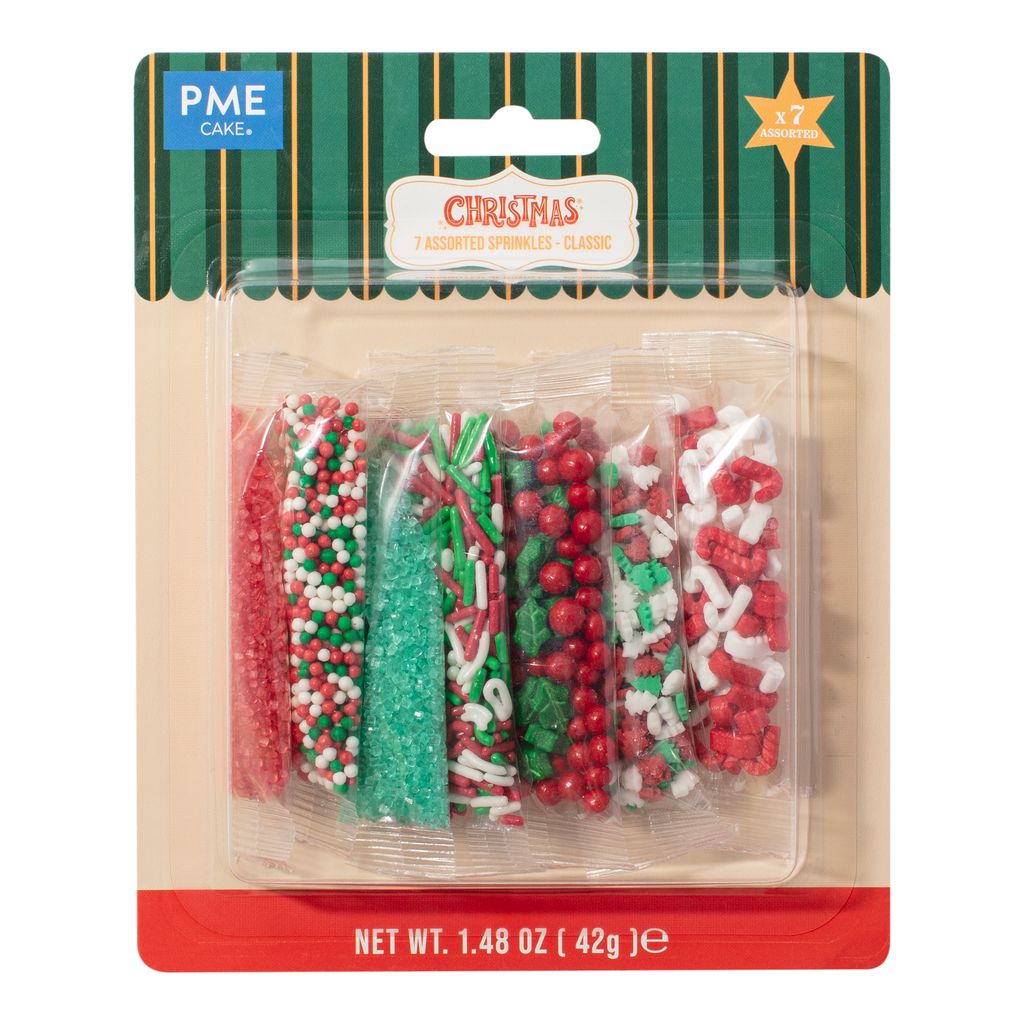 7 Pack Assorted Sprinkles - Classic (42g / 1.48oz)