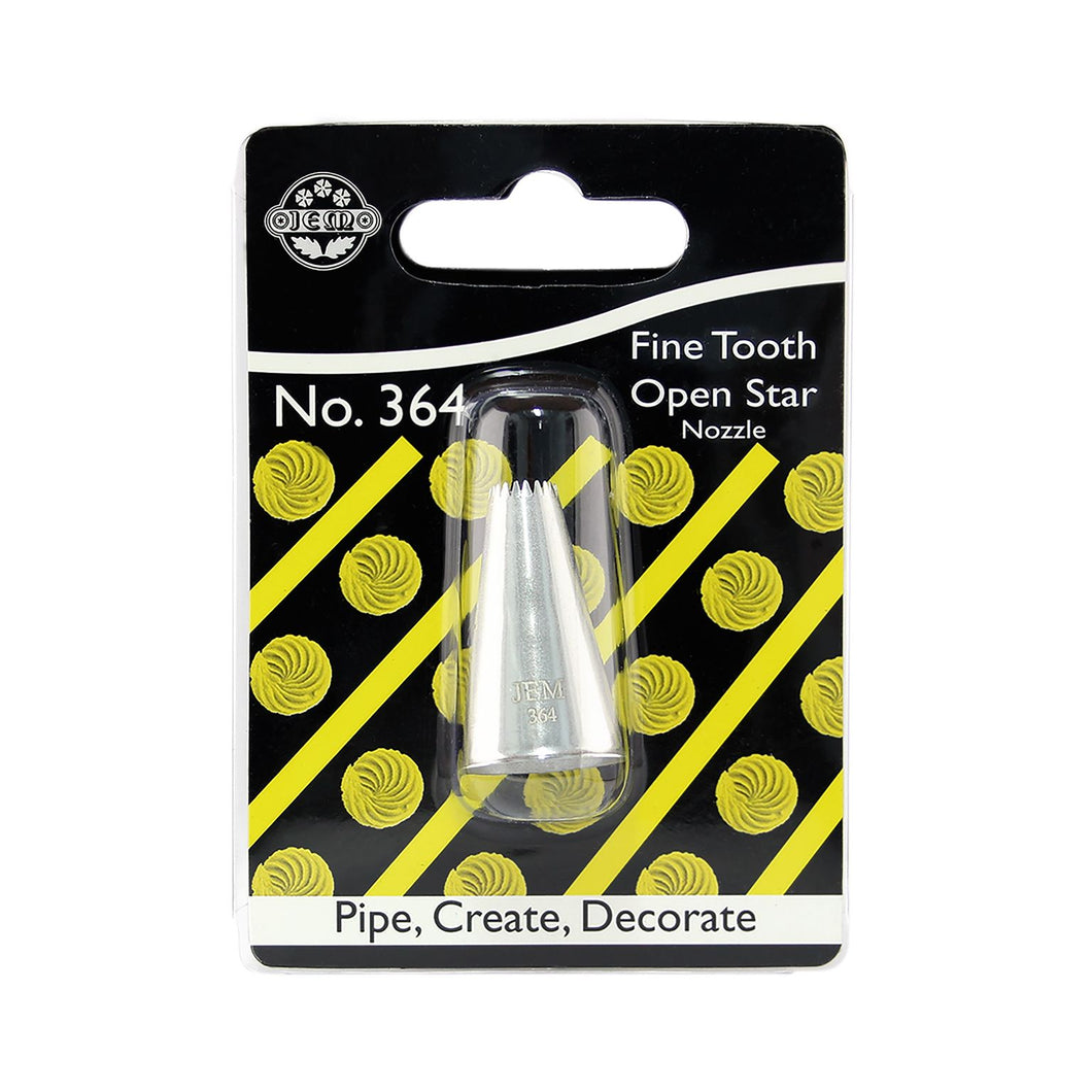 No. 364 Fine Tooth Open Star Nozzle