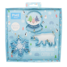 Load image into Gallery viewer, North Pole Cookie Cutter Set of 3
