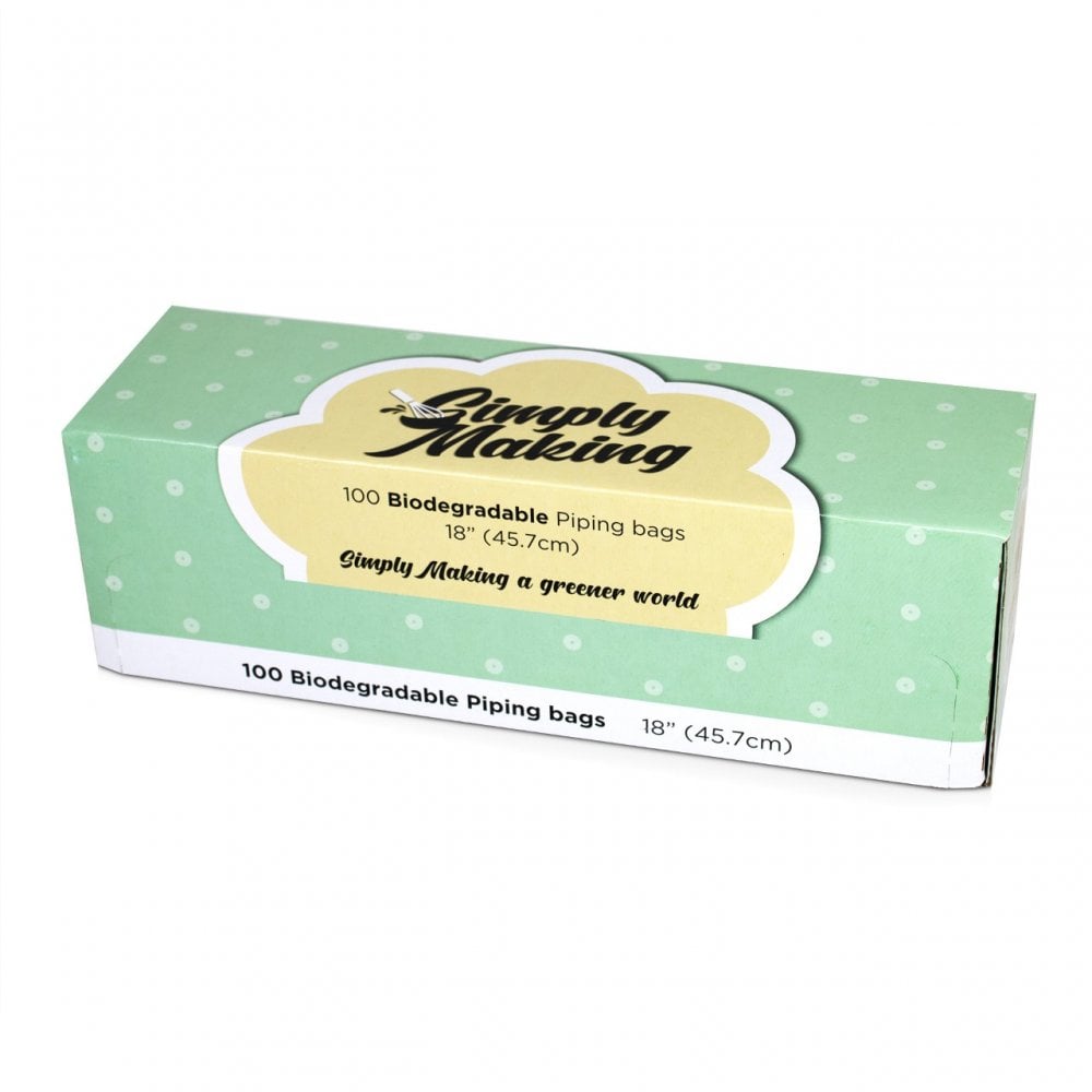 18 Inch Disposable Biodegradable Piping Bags - Roll Of 100