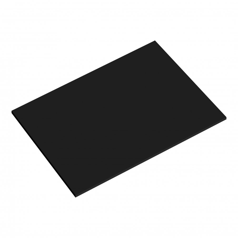 5mm Matt Black Rectangle Masonite Board