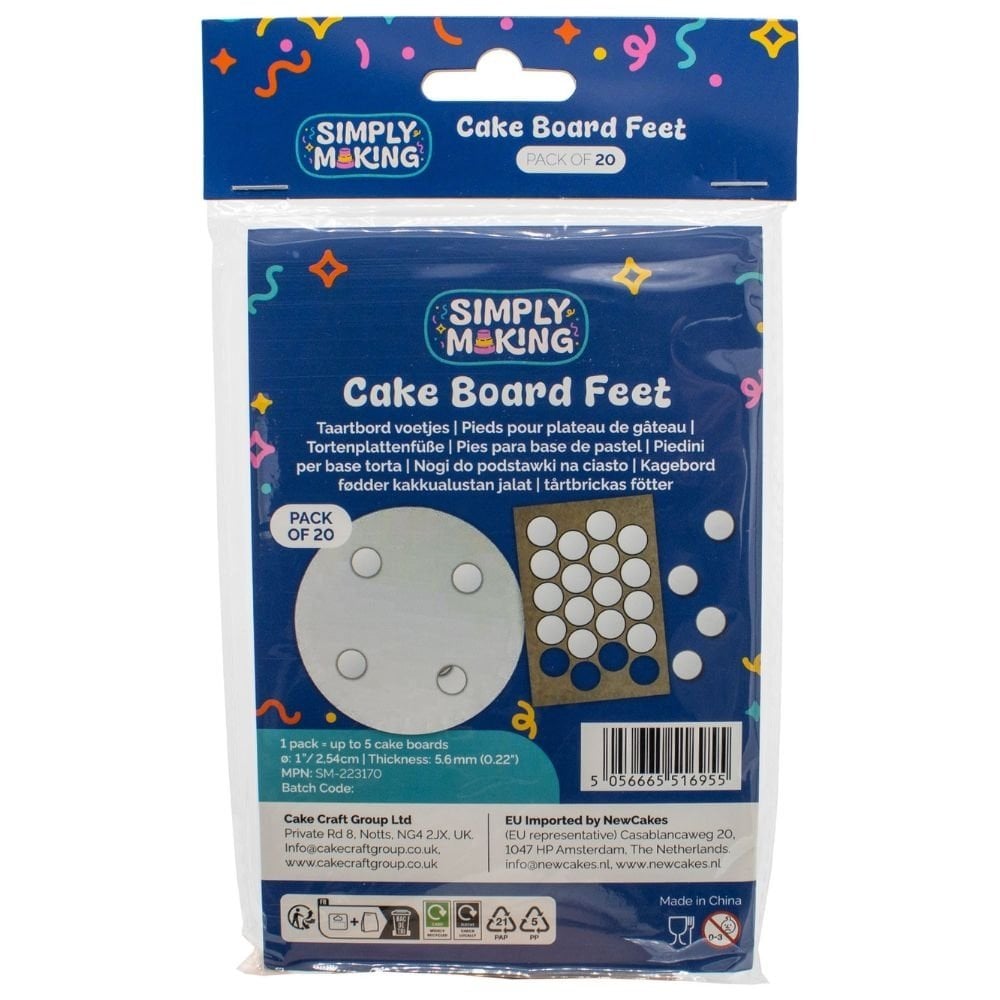 Cake Board Feet Pack Of 20