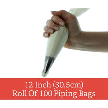 Load image into Gallery viewer, Roll Of 100 Bags - 12 Inch/30.5cm Disposable High Quality Anti-Slip Piping/Icing Bags
