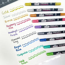 Load image into Gallery viewer, Metallic Dual-Tip Edible Pens
