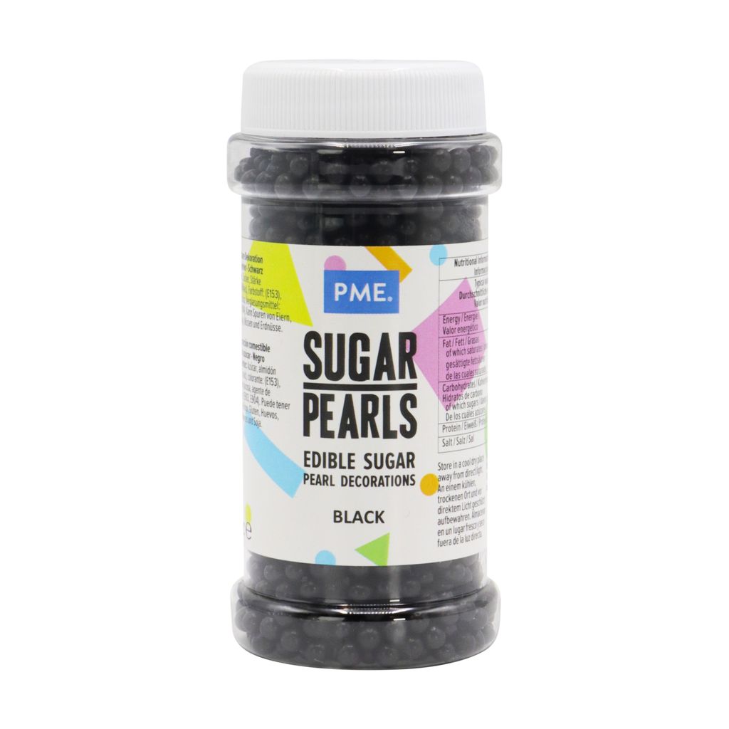 Small Sugar Pearls - Black