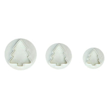 Load image into Gallery viewer, Christmas Tree Plunger Cutter Set Of 3
