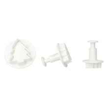 Load image into Gallery viewer, Christmas Tree Plunger Cutter Set Of 3
