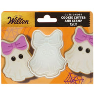 Cute Ghost Cookie Cutter With Stamp 7.5cm