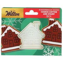 Load image into Gallery viewer, Gingerbread House Cookie Cutter With Stamp 7.5cm
