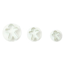 Load image into Gallery viewer, Gingerbread Man Plunger Cutter Set Of 3
