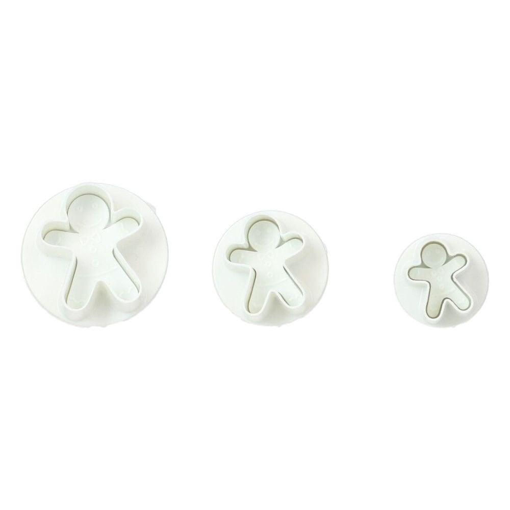 Gingerbread Man Plunger Cutter Set Of 3