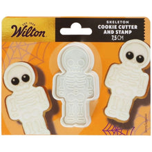 Load image into Gallery viewer, Skeleton Cookie Cutter With Stamp 7.5cm
