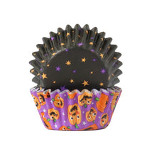 Load image into Gallery viewer, Halloween Mini Foil-lined Cupcake Cases - Pumpkin Party (Pack of 60)

