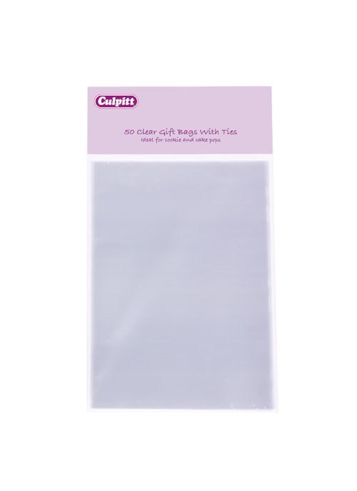 Clear Gift Bags with Ties