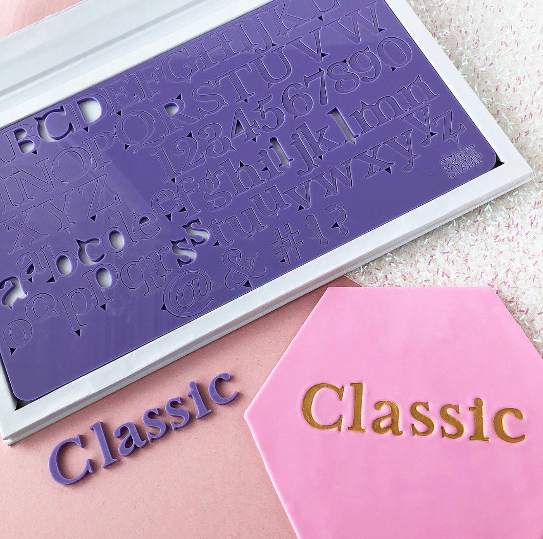 Classic Letter Embossing Set