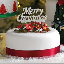 Load image into Gallery viewer, Merry Christmas Gum Paste Cake Topper

