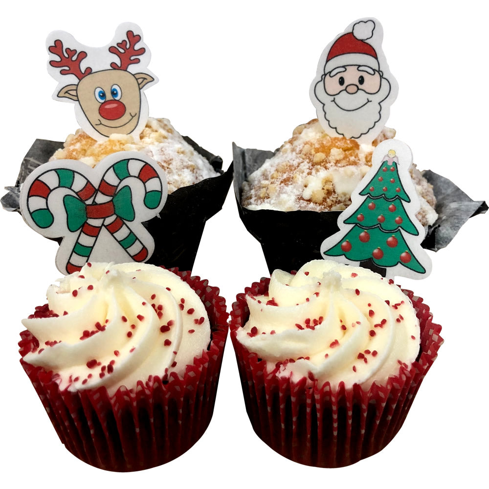 Edible Wafer Christmas Toppers