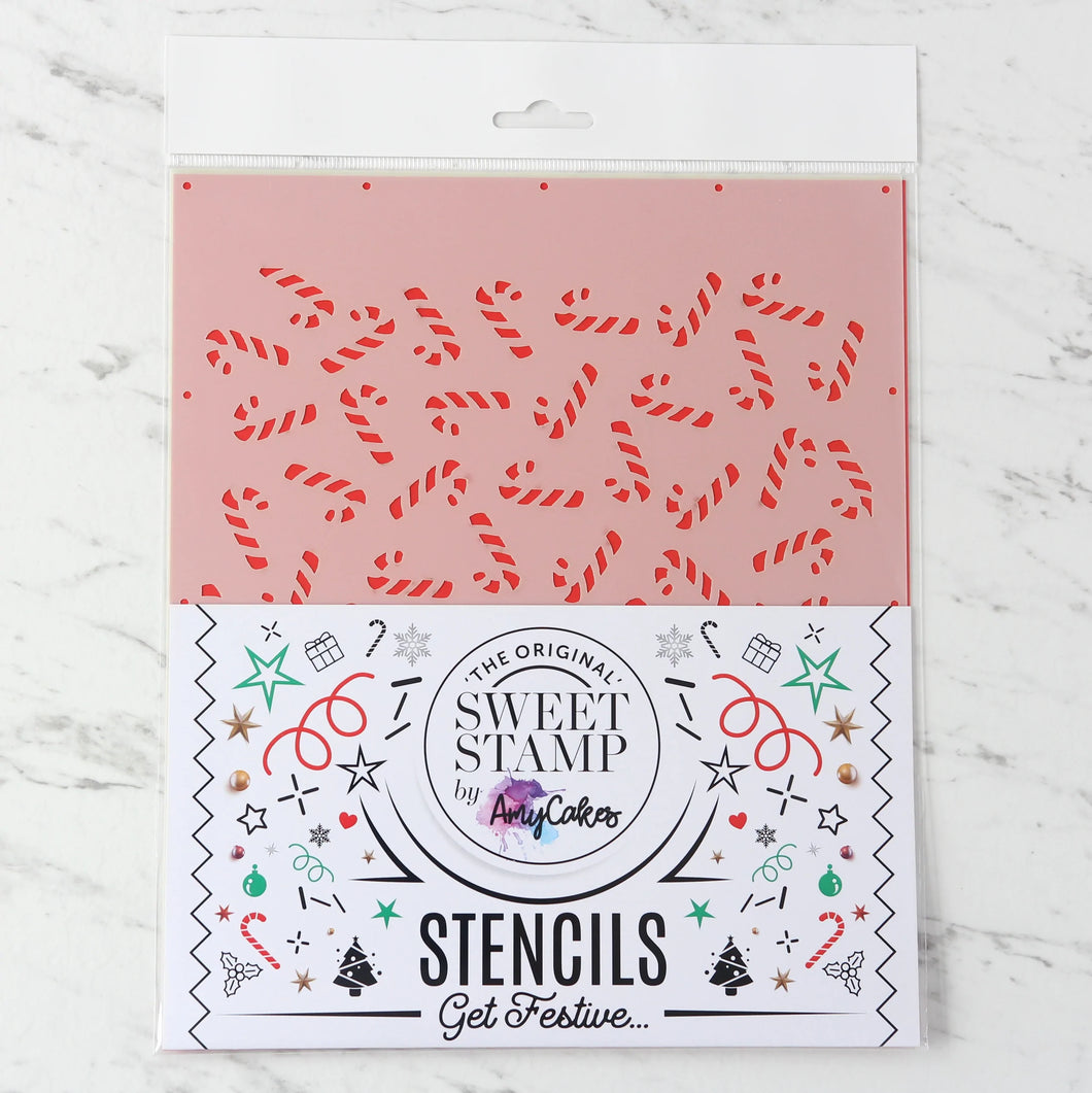 Candy Cane Stencil