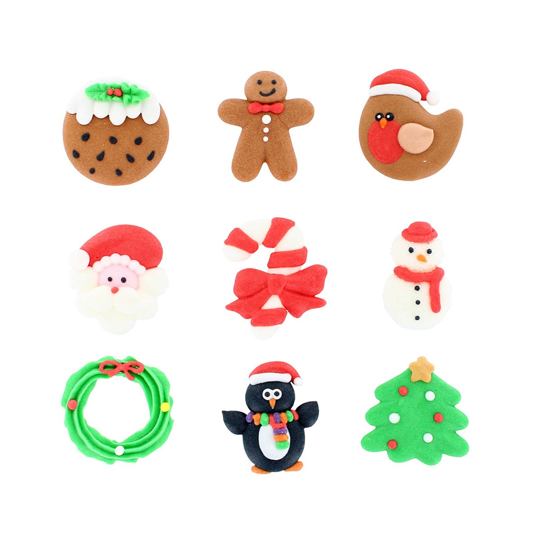 Christmas Collection Handmade Royal Icing Decorations - NOT SUITABLE FOR SHIPPING, CLICK & COLLECT ONLY